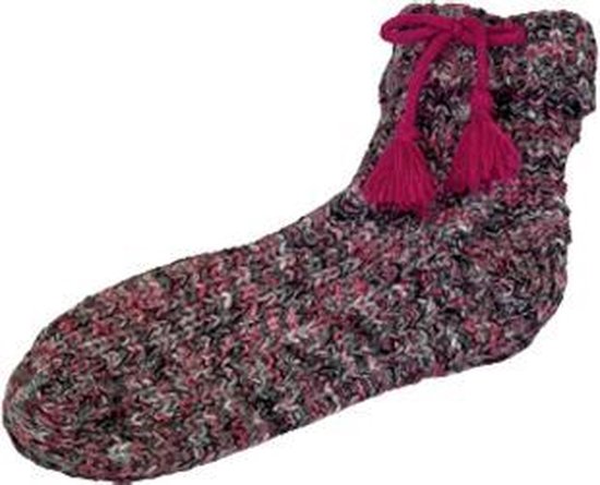 Warme Sokken Met Balletjes - Roze / Multicolor