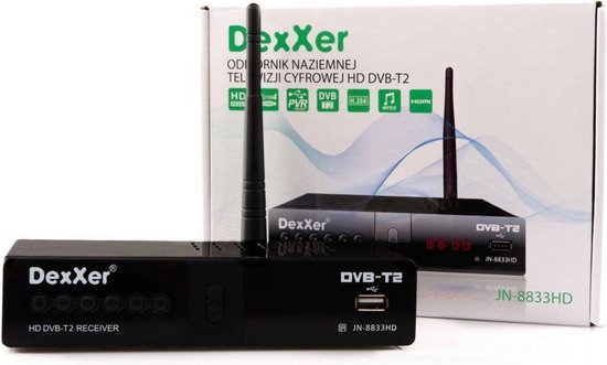 Décodeur WiFi DVB-T2 Tuner TV numérique JN-8833HD