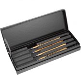 Abteilung 502 Premium Siberian Kolinsky Brushes Deluxe Case - 4x - AKSK-10