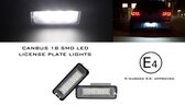 LED Kentekenverlichting set voor Porsche Boxster Cayman Carrera GT Turbo Cayenne 987 997 911 991 981 CANBUS 18 SMD LED Kenteken LED lampen set verlichting units wit licht