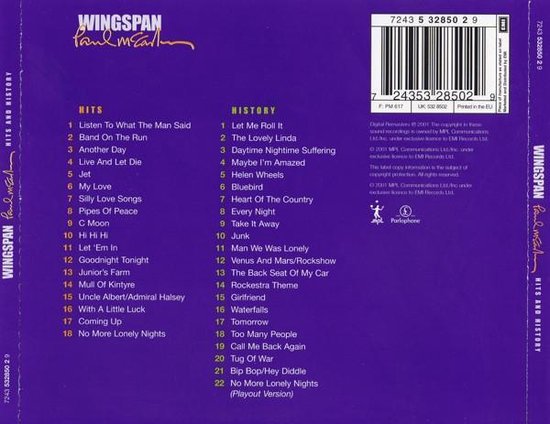 Wingspan: Hits And History