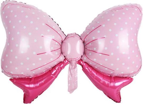 Strik ballon - 82x59cm - Roze - Folie ballon - Themafeest - Babyshower - Geboorte - It