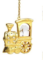 Locomotive ornée de cristaux Swarovski® plaquée or 24 carats