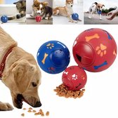 Honden snackbal - Honden speelgoed - intelligentie - Hondenspeeltjes - Voor hond en kat - Rood