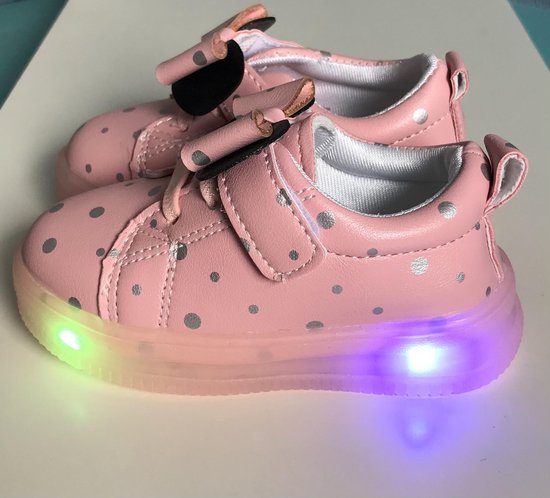 Meisjes Schoenen/sneakers met lichtjes, maat 21 roze | bol