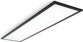 B.K.Licht - Plafonnier - panneau LED - noir - l : 1 mètre - 4.000 K - 2.200 lumen - 22 watt