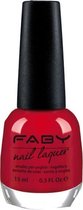 Faby Nagellak Red Hot! Dames 15 Ml Vegan Rood