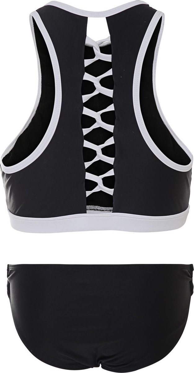 Dames bikini sport met gevlochten detail - Zwart — afbeelding 2