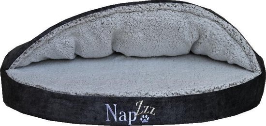 Napzzz Honden/kattenmand Cuddle Cave Super Soft 80x60xH20 cm Grijs