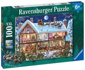 Ravensburger puzzel Kerstmis Thuis - Legpuzzel - 100XXL stukjes - Multicolor
