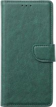 Portemonnee Book Case Hoesje Geschikt voor: Motorola Moto G9 Play & E7 Plus -  groen