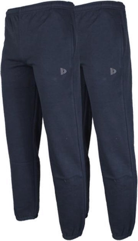 2-Pack Donnay Joggingbroek met elastiek - Sportbroek - Heren - Maat XL - Donkerblauw