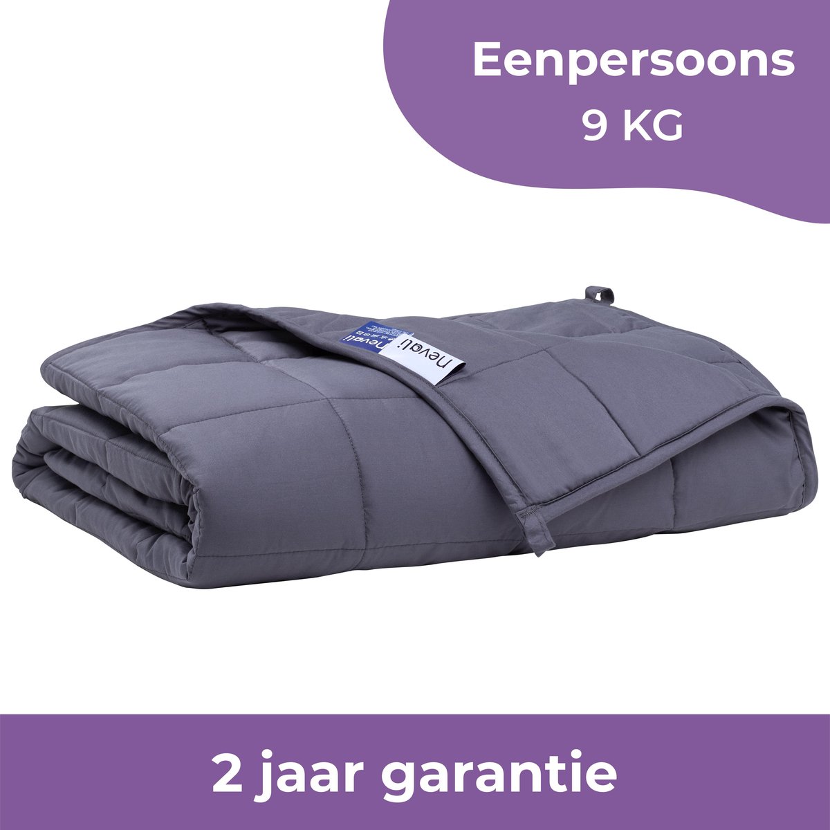 Nevali Verzwaringsdeken 9 kg - Te gebruiken met je eigen dekbedovertrek - Verzwaarde Deken - Weight