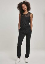 Urban Classics Jumpsuit -L- Lace Block Zwart