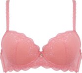 Naturana padded lace beugel BH maat 85A apricot