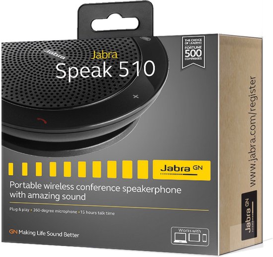 Jabra Speak 510+ MS Black - Jabra