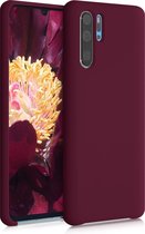 kwmobile telefoonhoesje voor Huawei P30 Pro - Hoesje met siliconen coating - Smartphone case in wijnrood