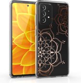 kwmobile telefoonhoesje voor Samsung Galaxy A52 / A52 5G / A52s 5G - Hoesje voor smartphone - Bloementweeling design