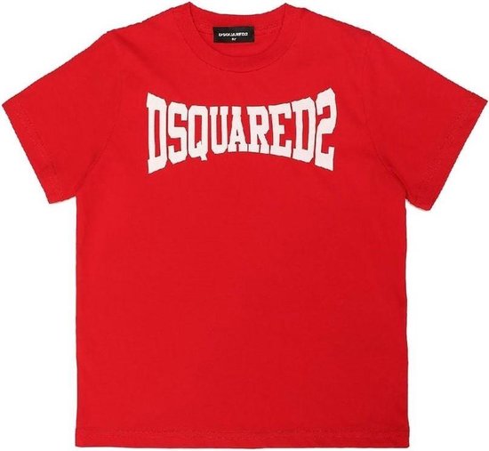Sinewi Productiviteit geschiedenis Dsquared2 T-shirt Rood met logo Jongens maat 140 | bol.com
