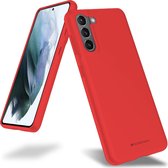 Samsung Galaxy S21 Hoesje - Soft Feeling Case - Back Cover - Rood