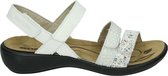 Romika IBIZA 103 - Volwassenen Sandalen met hakDames Sandalen - Kleur: Wit/beige - Maat: 37