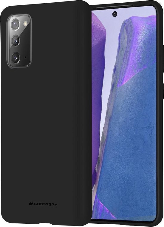 Hoesje geschikt voor Samsung Galaxy Note 20 -Soft Feeling Case - Back Cover - Zwart