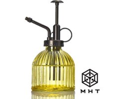 MHT Plantenspuit Glas - Geel - Vintage - 230 ml - Spray - 6 Kleuren - Water Verstuiver