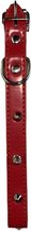 Honden Halsband spikes JORDEN - Rood - Verstelbaar - 41 x 2 cm