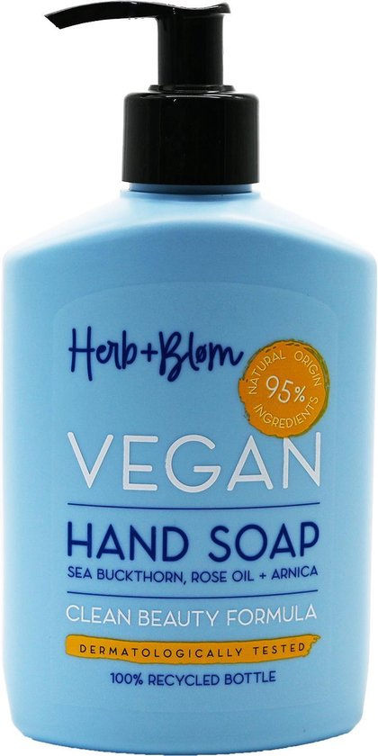 Vegan Hand Soap herb + Blom 100% gerecycled flesje | bol.com