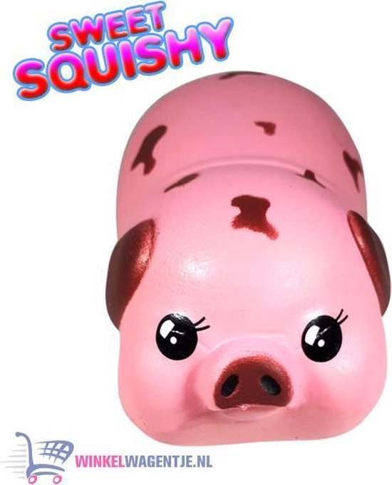 Sweet Squishy Figuurtje Roze Varkentje 10 cm | Squeezy speelgoed pakket  goedkoop... | bol.com