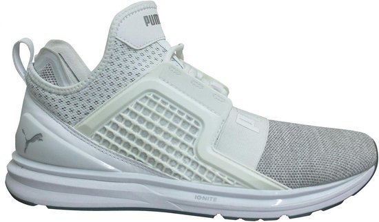 Puma IGNITE Limitless Knit - White - Argent - taille 42 | bol.com