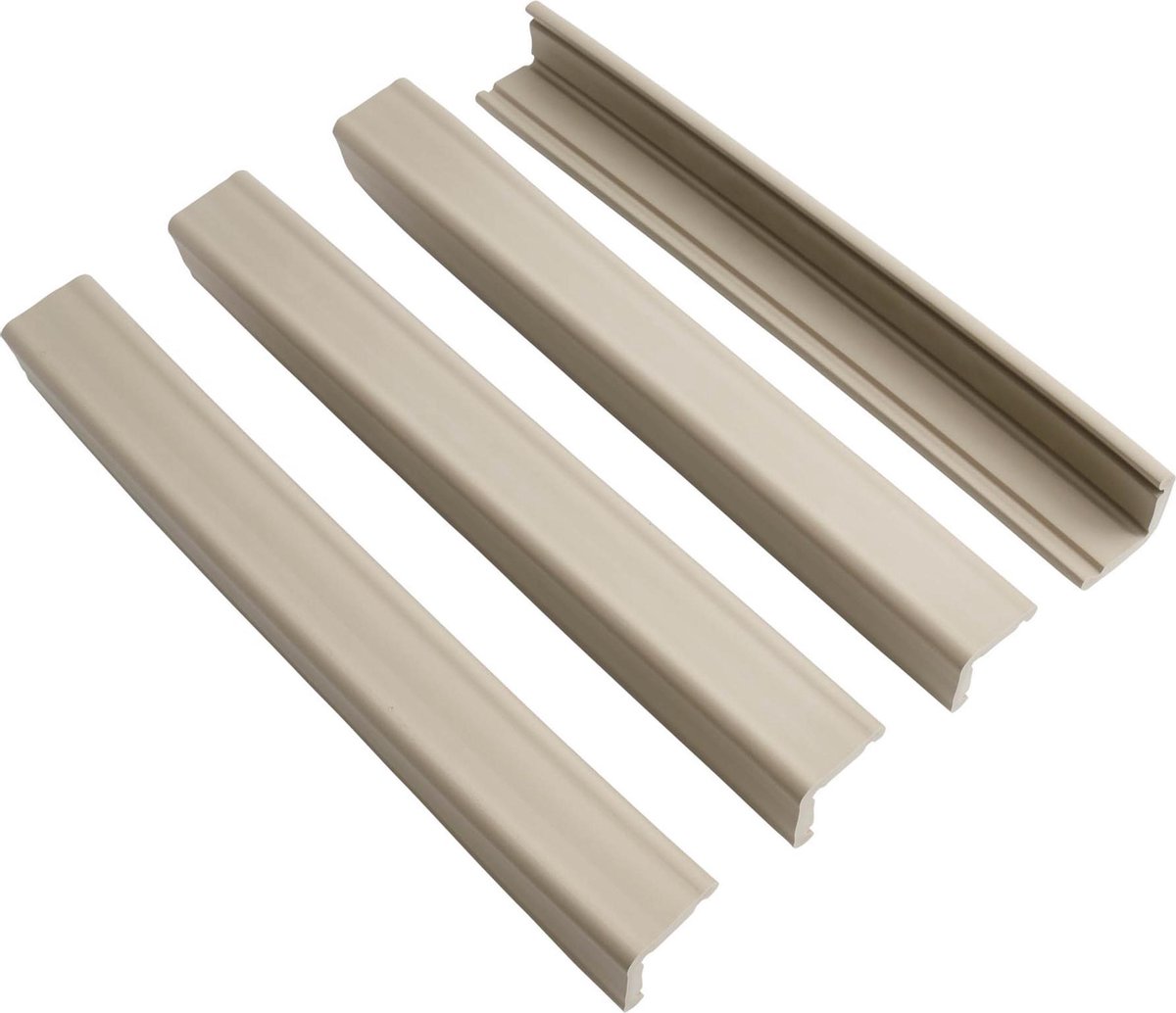 Prince Lionheart JUMBO Guards| Randbeschermers| 4 Secties Van 46cm| 3M® Dubbelzijdige Tape | Niet Giftig En Latexvrij - Créme