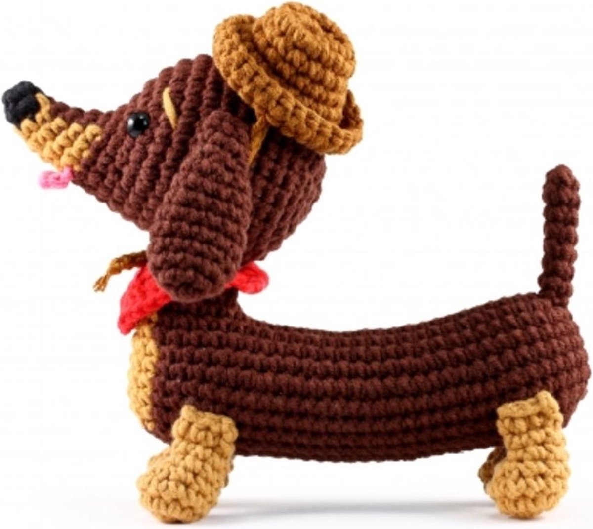 Graine Créative Haakpakket Teckel Amigurumi - 18 cm knuffel hond - Cadeau — afbeelding 3