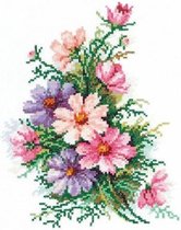 borduurpakket bloemen - cosmea
