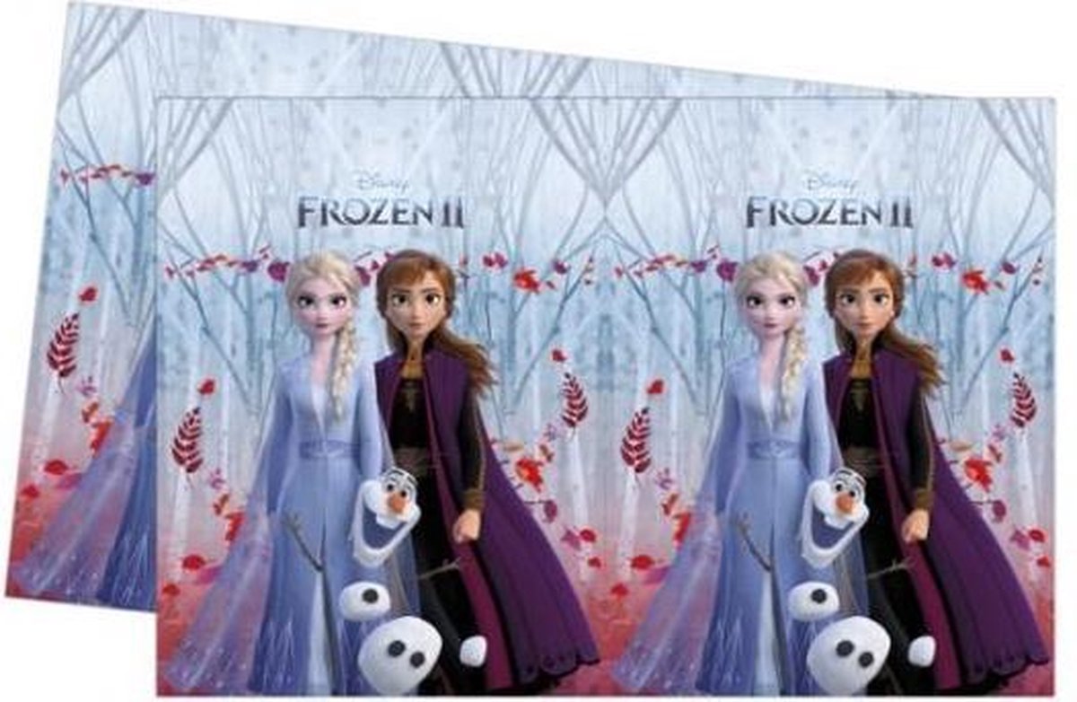 Frozen 2 Tafelkleed 1x 180x120cm - Frozen anna elsa Olaf Tafelkleed - tablecover - Frozen tablecover
