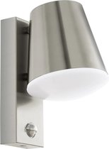 EGLO Caldiero - wandlamp met sensor - roestvast staal/wit