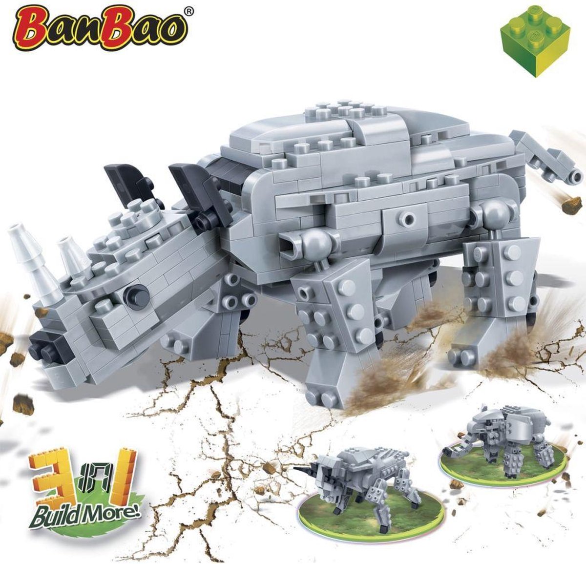 BanBao Prehistorische Neushoorn 6851