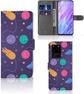 Geschikt voor Samsung Galaxy S20 Ultra Wallet Case met Pasjes Space