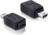 DeLOCK Adapter USB mini/USB micro-B USB mini M micro-B FM Noir