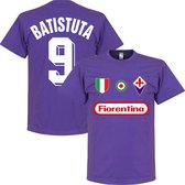 Fiorentina Batistuta 9 Team T-Shirt - Paars - XXL