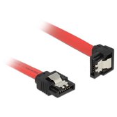 Cablexpert SATA datakabel - recht / haaks naar beneden - plat - SATA600 - 6 Gbit/s / rood - 0,50 meter
