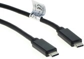 OTB USB-C naar USB-C kabel met DP Alt Mode en E-Marker chip - USB3.1 Gen 2 - tot 20V/5A / zwart - 1 meter