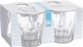 16x Drinkwaterglazen transparant - 250 ml - 16-delig - waterglazen/frisdrankglazen