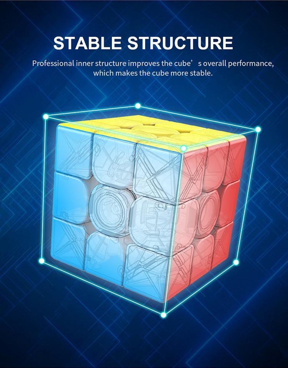 MoYu Speed Cube 3x3 - Verstelbaar - Magic cube - Puzzelkubus — afbeelding 9