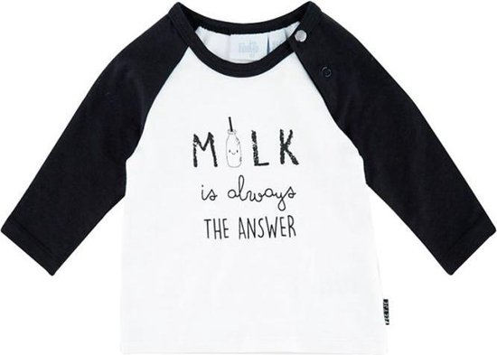 Feetje Shirt l/m The Answer Milk|MT.