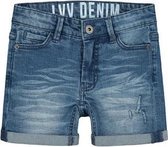 LEVV Guus - Blue Denim Jeans Shorts - maat 110