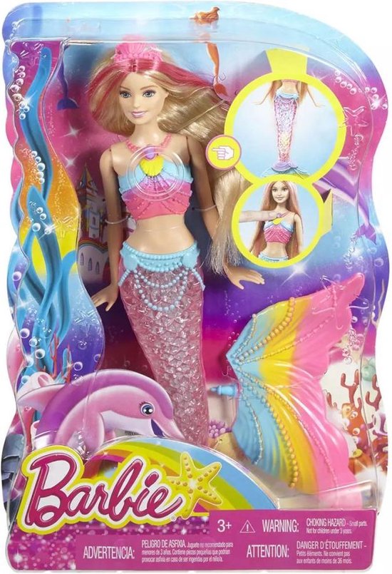 Barbie Regenbooglichtjes Zeemeerminpop | bol.com