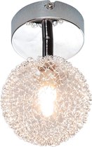 LED Plafondlamp - Plafondverlichting - Trion Ware - G9 Fitting - 1-Lichts - Rond - Glans Chroom - Aluminium - BSE