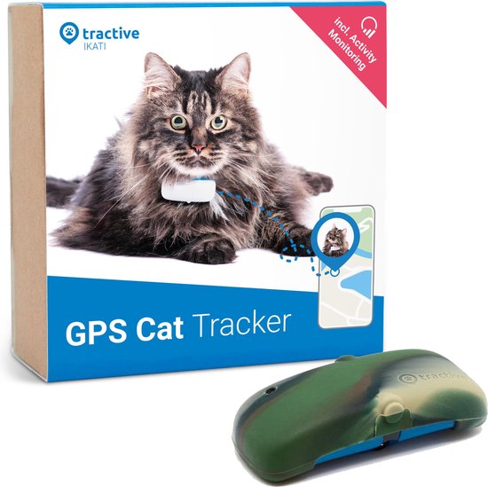 Tractive IKATI GPS tracker voor Kat HUNTER Editie 2020. GPS tracker met