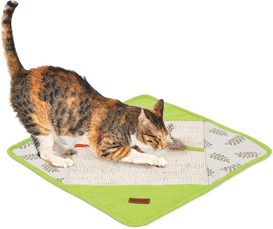Verwant het formulier Gemiddeld Krabmat voor katten - krabpaal toebehoren - speeltje voor katten - GROEN |  bol.com